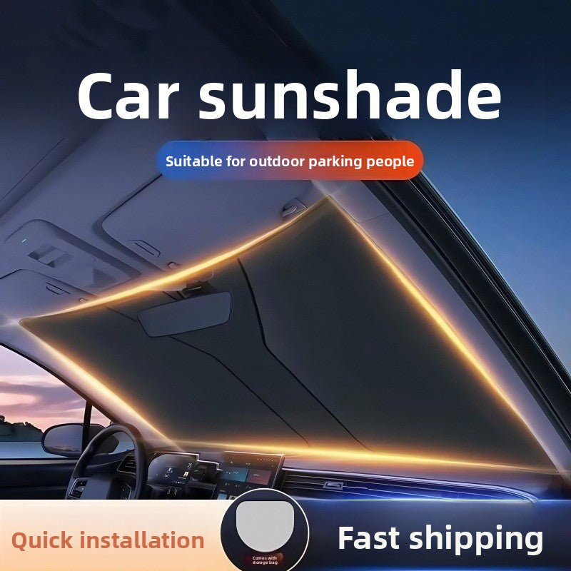 Car Summer Sun-Proof Front Shield Shading Sunscreen Heat Insulation Artifact for Car Block Sunshade Cover Car Explosion-Proof Sun-Proof