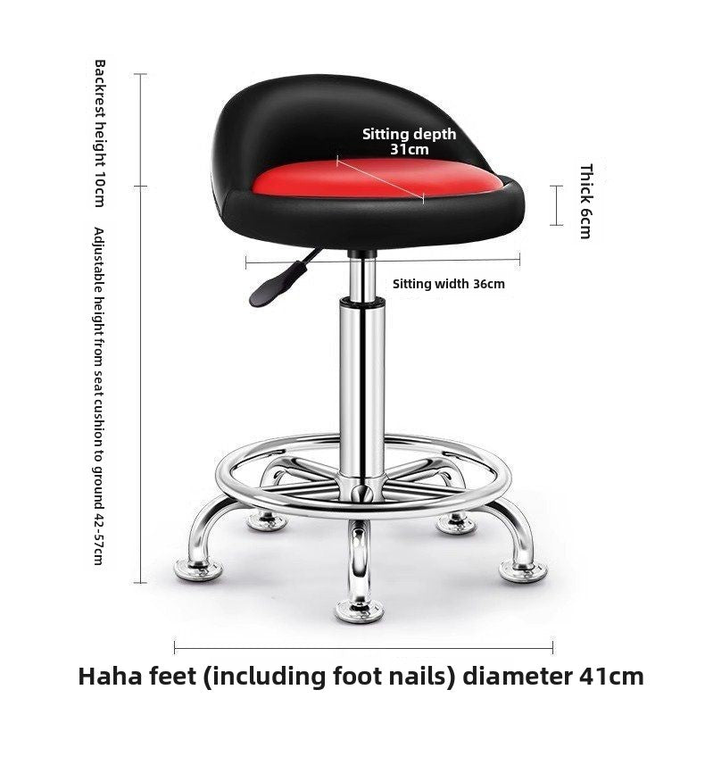 Kerun Bar Stool Adjustable High Stool Bar Stool Home Bar Comfortable Stool High Chair with Backrest Bar Chair Swivel Round Stool