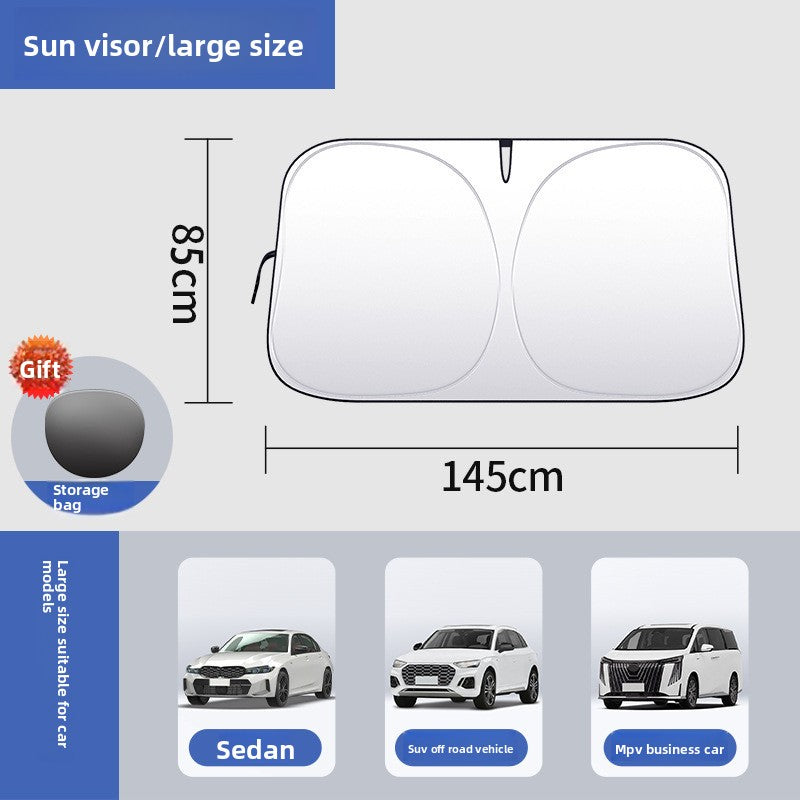 Car Sunshade Front Shield Sun Protection Heat Insulation Sunshade Board Light Curtain Windshield Car Cover Sunshade Shield