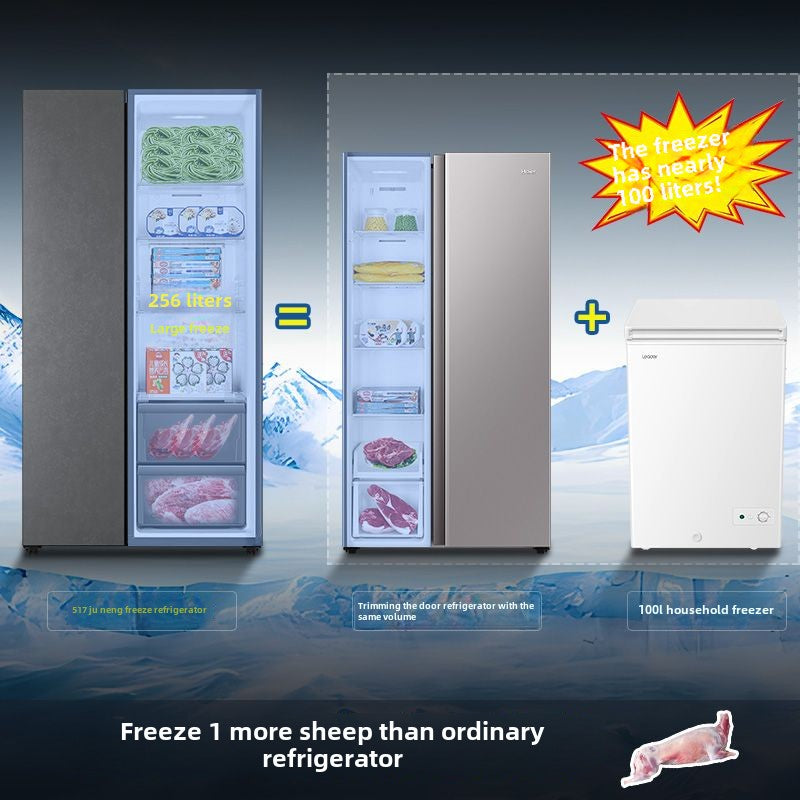 Haier Zhijia Leader517 L Double Door Air Cooling Frostless Grade I Energy Efficiency Double Frequency Conversion WiFi Household Refrigerator