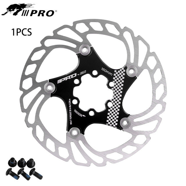 IIIPRO Floating Disc Brake Rotor Six-Spoke Disc Brake Rotor 140/160/180/203mm Mountain Bike Brake Disc