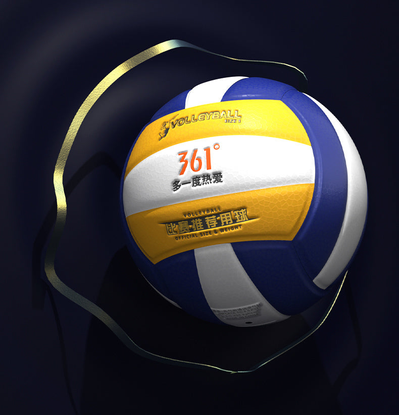 361 Degree Leather Volleyball No. 5 PU High Elasticity Non-Hand-Hurting Training Physical Exam Soft Volleyball Special for High School Entrance Exam Students Competition