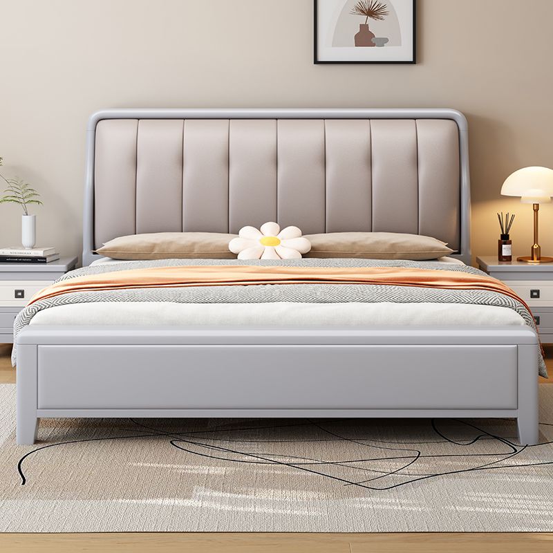 Solid Wood Bed Master Bedroom 1.8 M Double Bed Simple Modern Bedside Soft Bag 1.5 M Economical Nordic Style Storage Bed