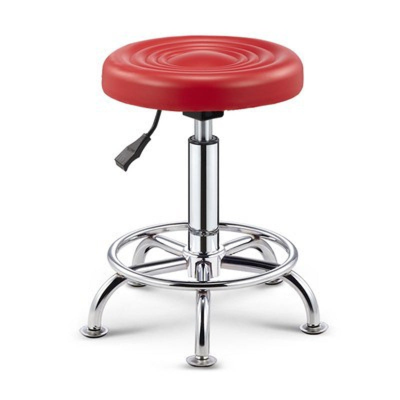 Adjustable Swivel Stool with Wheels, Large Work Stool, Round Stool for Barber Shop, Hair Salon, Bar Counter Chair with Backrest, Bar Chair