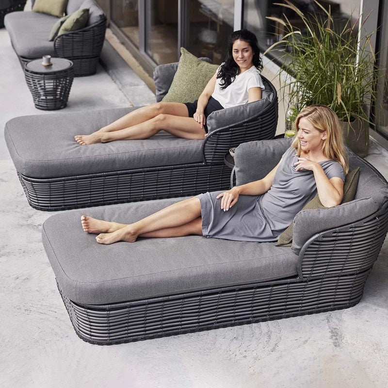 Outdoor Sofa Set for Courtyard, Hotel Terrace, Villa, Homestay, Leisure Rattan Chair, Waterproof and Sunproof Rattan Furniture
