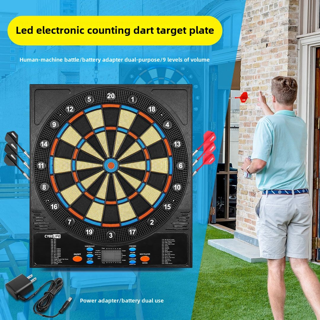 Cyeelife18-Inch Soft Electronic Dartboard Disc Home Bar Entertainment Competition Professional Safety Automatic Scoring