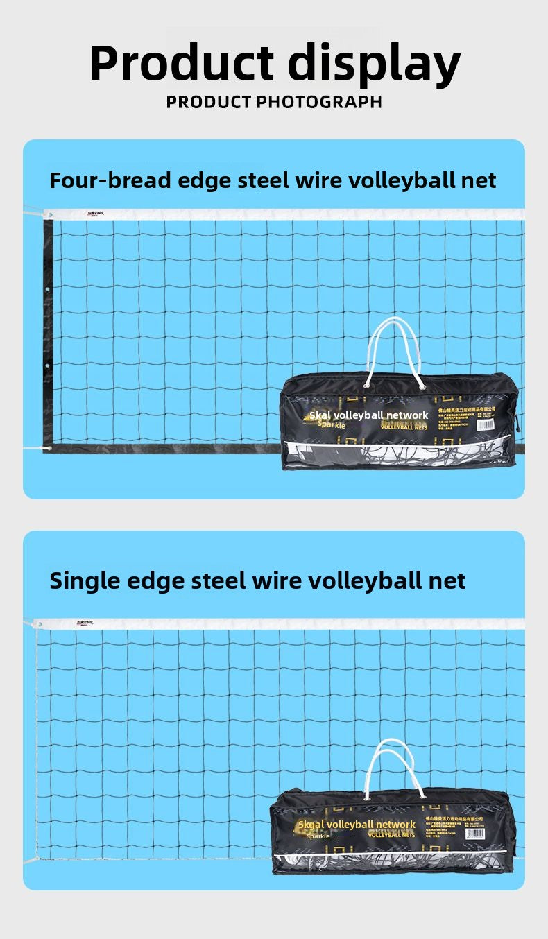 Volleyball Net Standard Air Volleyball Net Beach Volleyball Net Indoor Outdoor Portable Training Professional Competition Special Net