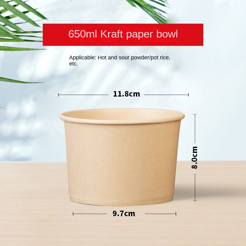 Disposable bowl paper bowl thickened 450pcs packed in a box