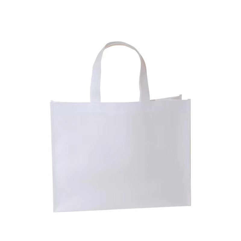 Simple All-Match Film Non-Woven Fabric Handbag Thickened Clothing Store Shopping Bag Custom Advertising Printed Logo