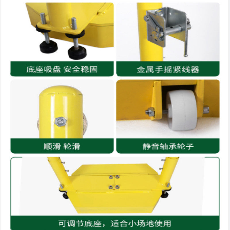 Badminton Net Frame Net Post Portable Standard Mobile Competition Badminton Frame Standard Indoor and Outdoor Badminton Post