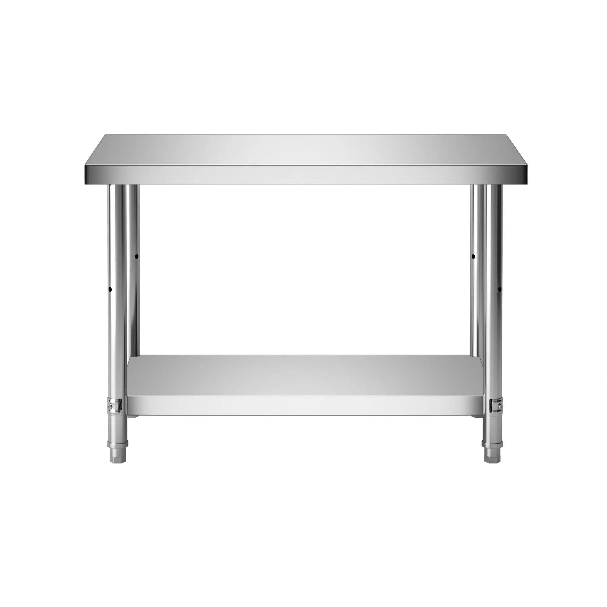 Kitchen Stainless Steel Workbench Double-Layer Console Commercial Table Rectangular Chopping Board Special Custom Thickened Stove