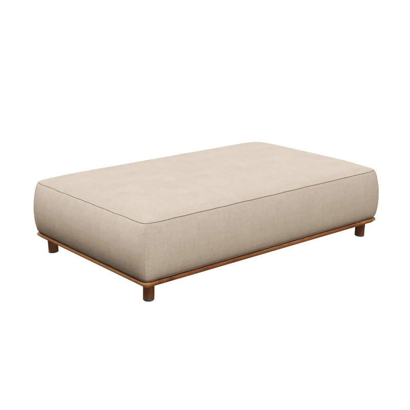 Outdoor Sofa Courtyard Villa Leisure Waterproof Hotel Homestay Outdoor Garden Terrace Solid Wood Rattan Sofa Set