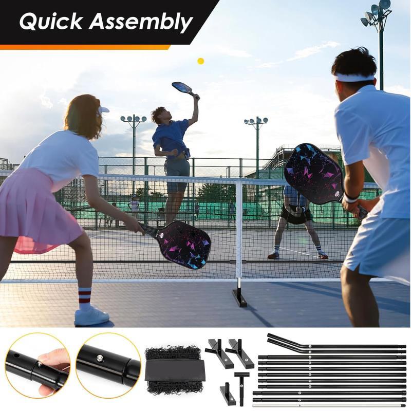 Pickleball Full Set Pickleball Net Outdoor Tennis Net Frame Indoor Mobile Pickleball Net Pickle Net Portable