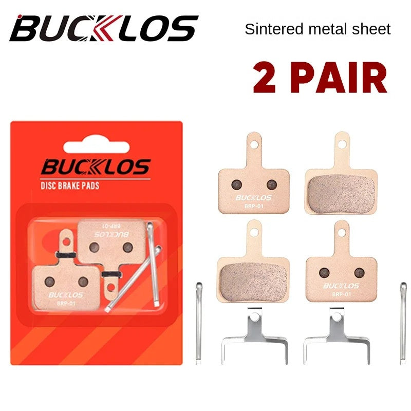 BUCKLOS Mountain Bike Brake Pads Disc Brake MT200 Heat Dissipation Metal Brake Pads Resin Ceramic Brake Pads