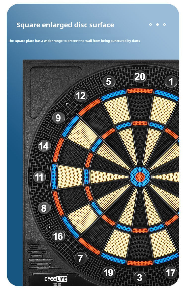 Cyeelife18-Inch Soft Electronic Dartboard Disc Home Bar Entertainment Competition Professional Safety Automatic Scoring