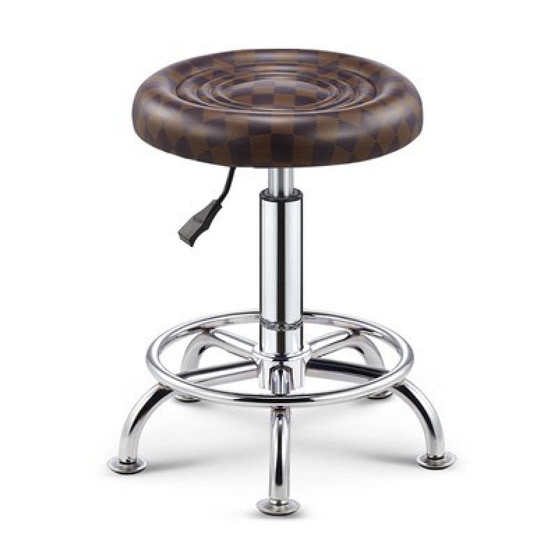 Adjustable Swivel Stool with Wheels, Large Work Stool, Round Stool for Barber Shop, Hair Salon, Bar Counter Chair with Backrest, Bar Chair