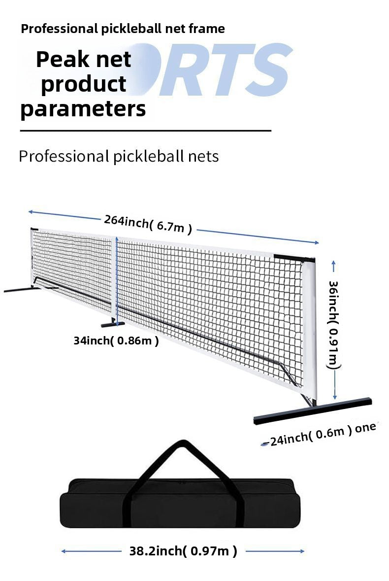 Pickleball Net Outdoor Tennis Net Frame Indoor Portable Mobile Pickleball Net Competition Standard Net