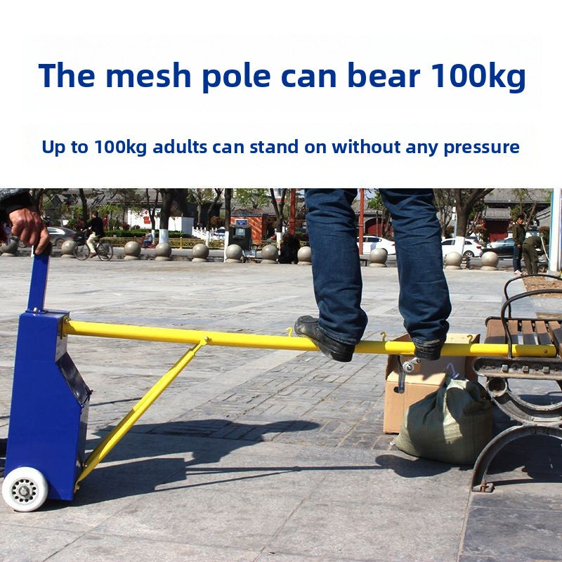 Badminton Net Frame Net Post Portable Standard Mobile Competition Badminton Frame Standard Indoor and Outdoor Badminton Post