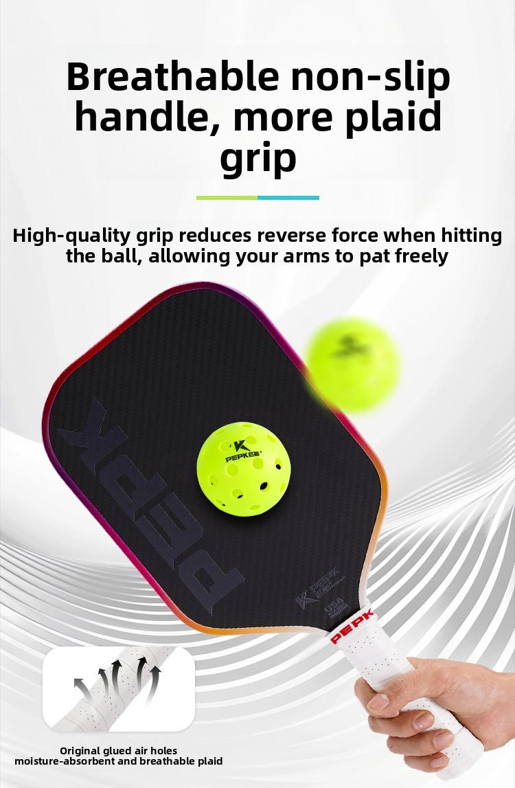 PEPK Pickleball Racket K-3k Carbon Fiber 3k Twill Competition Professional Pickleball