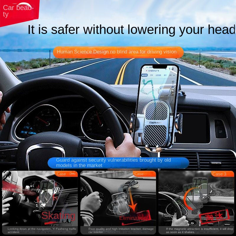 Car Phone Holder 2024New Suction Cup Automobile Instrument Panel Universal Navigation Universal Holder