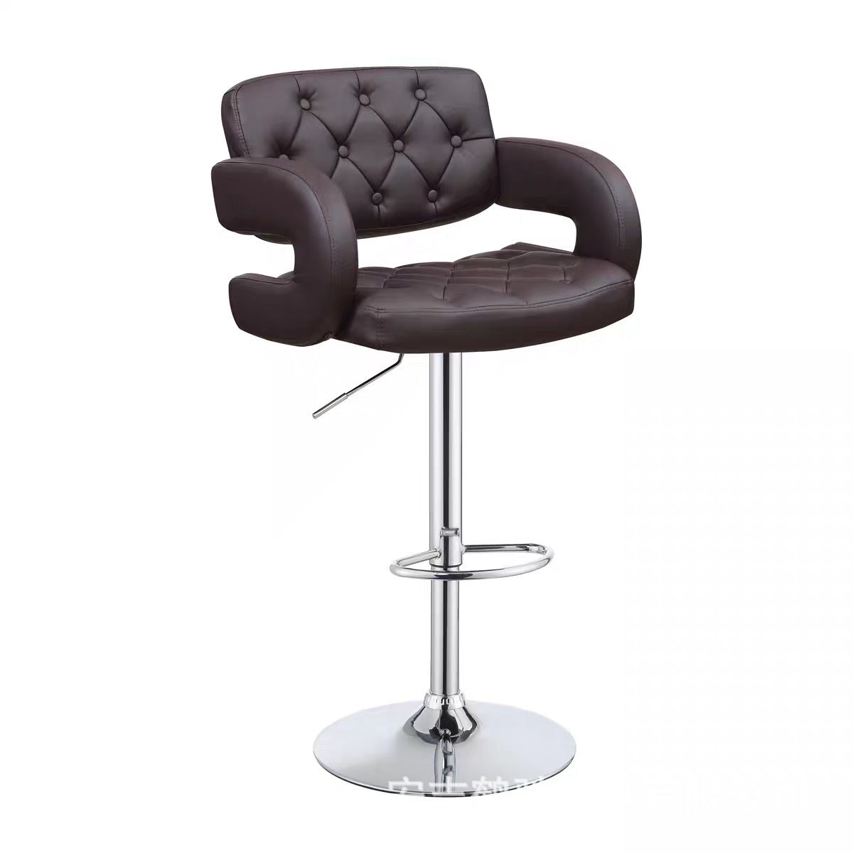 Bar Stool Restaurant Bar Chair Cashier Desk Leather Chair Front Desk Rotating Adjustable Height Stool Cross-Border Wholesale