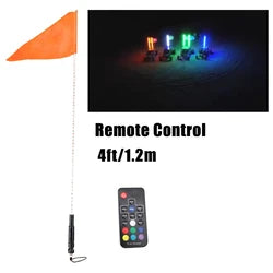 Remote APP Bluetooh Control 3ft 4ft 5ft 6ft Flexible IP67 5050SMD RGB Color Off road Car UTV ATV Flag Led Whips Light