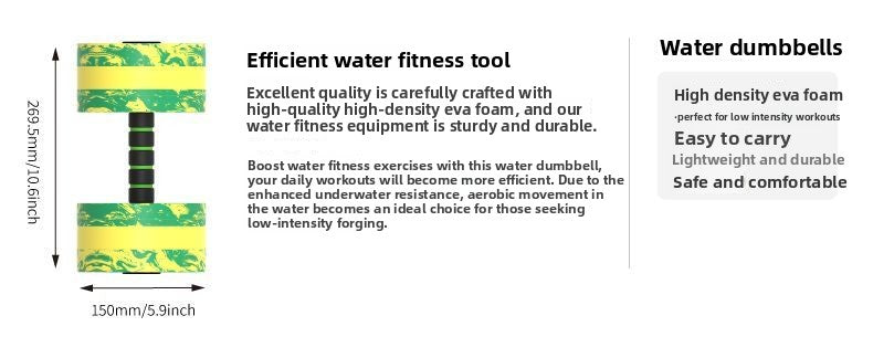 Swimming Aid for Children and Adults, Swimming Float Dumbbell Training Equipment, Swim Leg Clip Board, Floating Swimming Aid Board
