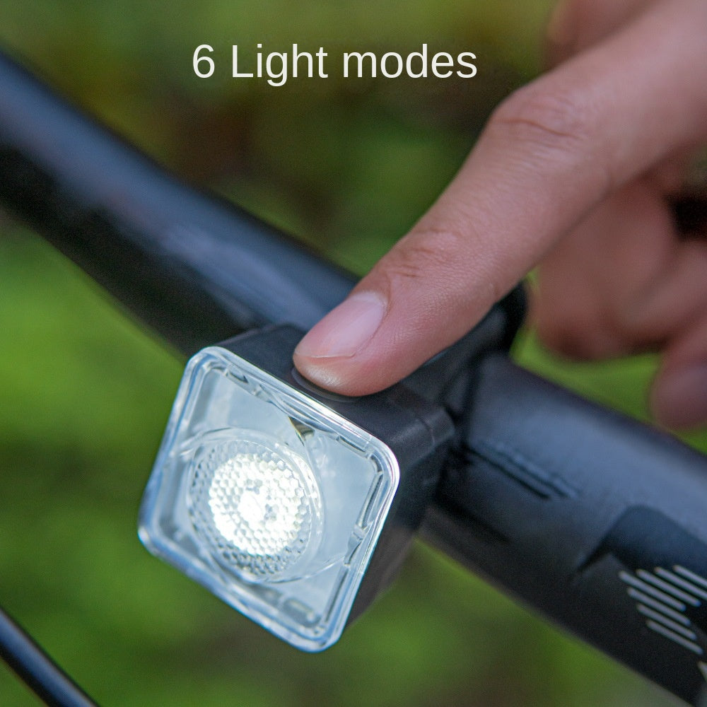 Bicycle Light Taillight Mountain Bike Headlight Bicycle Cycling Fixture Warning USB Charging Night Riding Front and Rear Light Cover Light