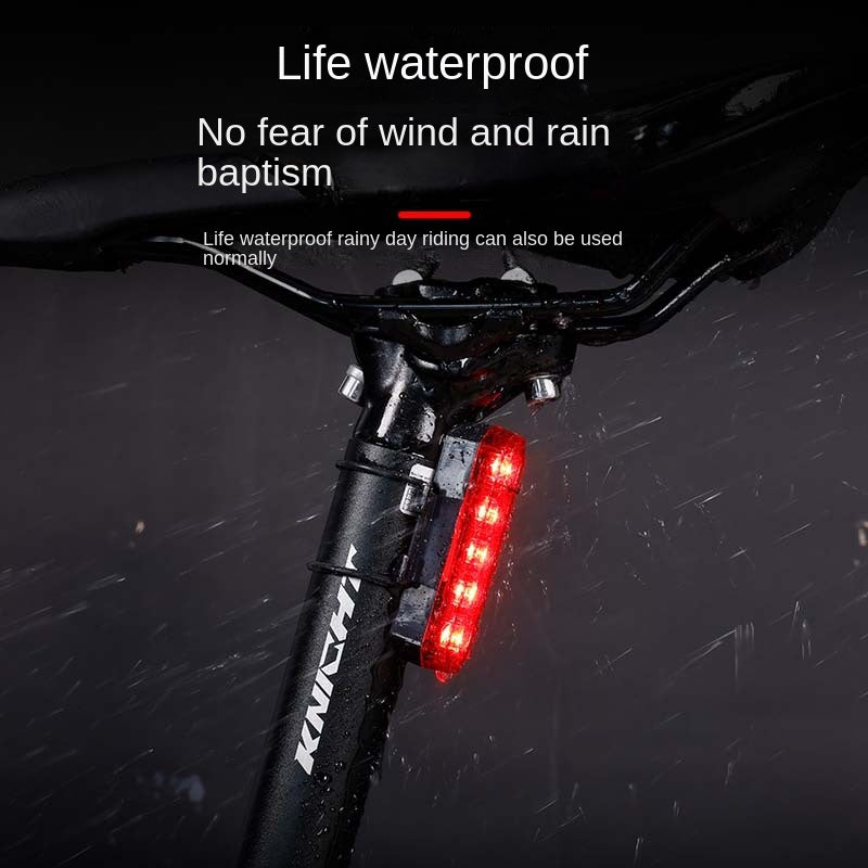 Mountain Bicycle Lights Cycling Taillight USB Rechargeable Light Rear Warning Light Night Bicycle Fixture Bicycle Taillight