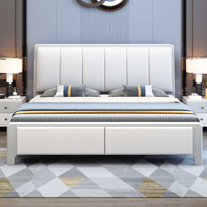 Carroson Light Luxury Solid Wood Bed 1.5 M Simple Modern Bedroom Double Bed High Box Big Bed 1.8 M Master Bedroom Marriage Bed