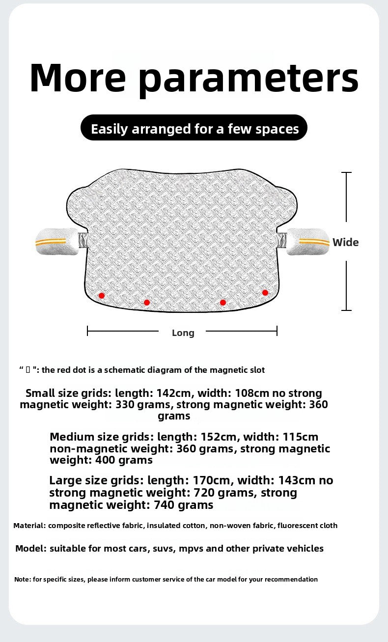 Car Sunshade Sun Protection Heat Insulation Car Cover Half Cover Car Sunshade Sun Protection Clothing Sunshade