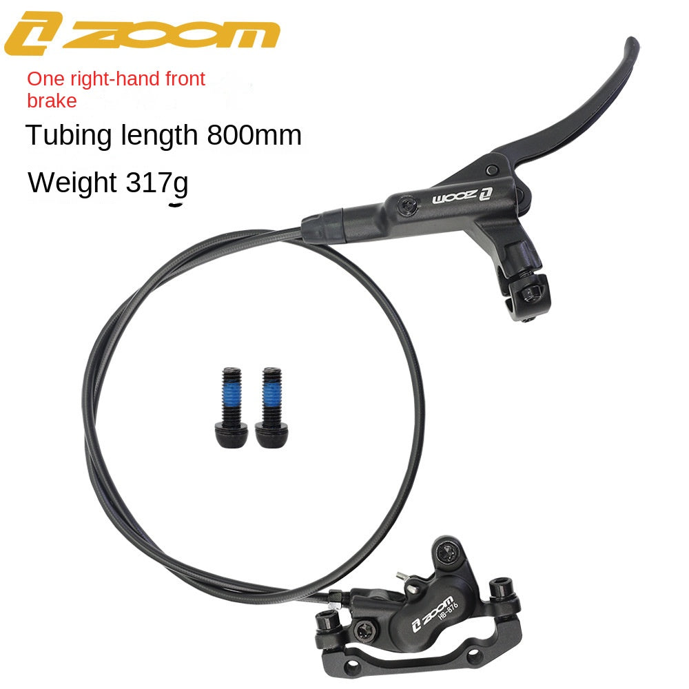 ZOOMHB876 Four-Piston Oil Brake Mountain Bike Front and Rear Oil Disc Brake Pads Disc Bilateral Brake Hydraulic Brake