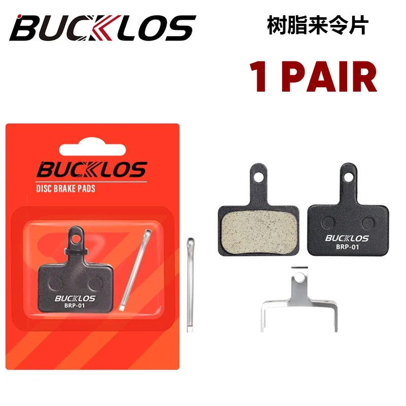 BUCKLOS Mountain Bike Brake Pads Disc Brake MT200 Heat Dissipation Metal Brake Pads Resin Ceramic Brake Pads