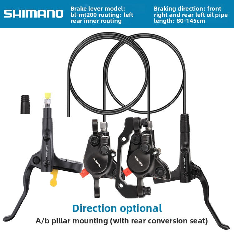 SHIMANO MT200 Oil Brake Mountain Bike Hydraulic Disc Brake Folding Bike Oil Brake