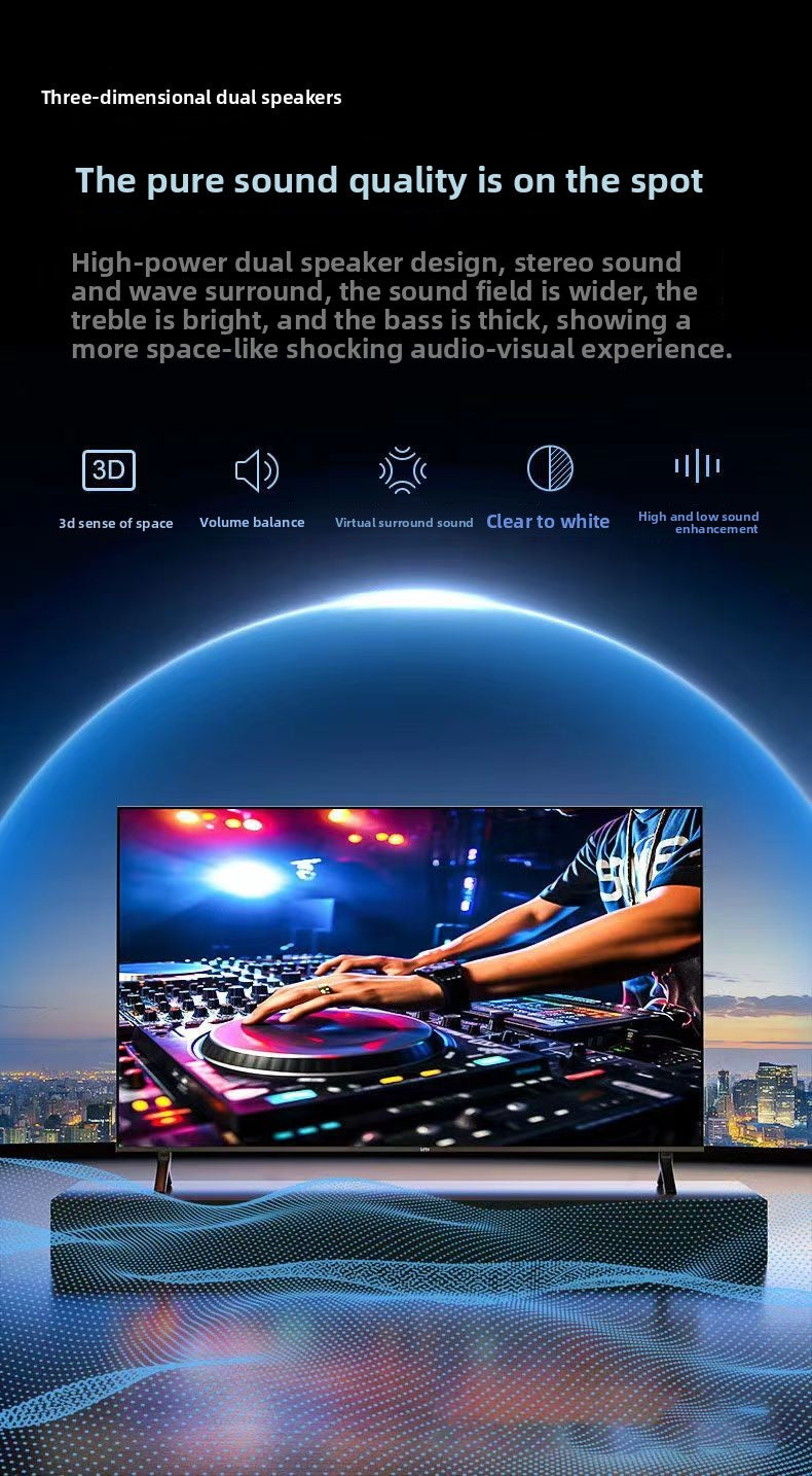 2025 Top New Model Original Imported Frameless 100inch HD TV 55/65/75/85 Voice Full Screen
