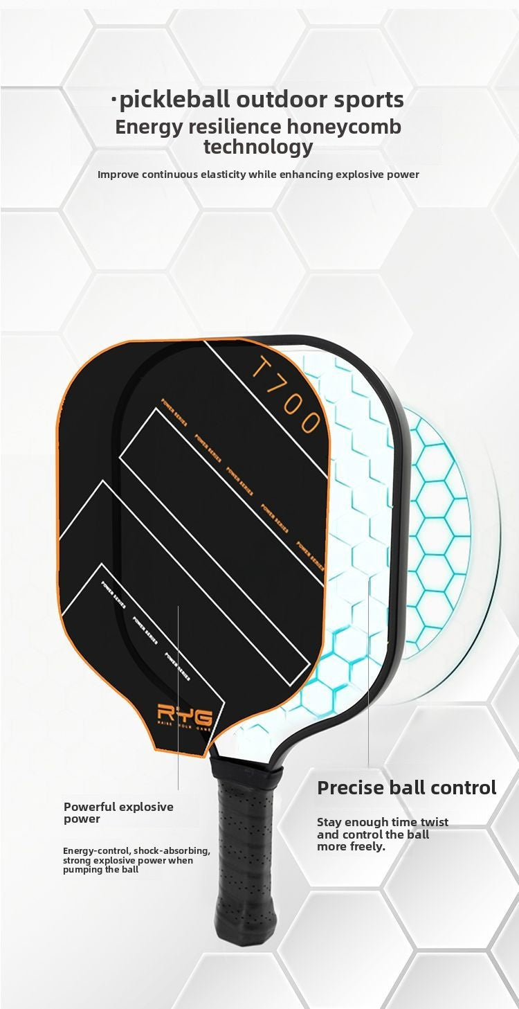 Pickleball Racket Carbon Fiber T700 Ink Yun Glossy Professional Competition Grade Sports Training Pickleball