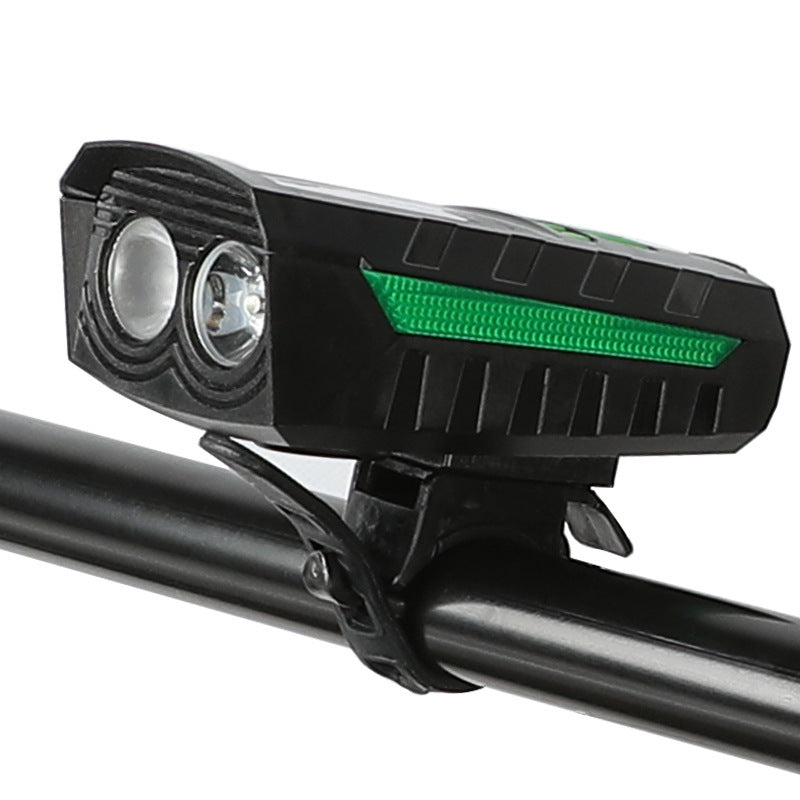 Bicycle Light Lighting Solar Bicycle Headlight USB Horn Power Bank Power Indicator Cycling Light