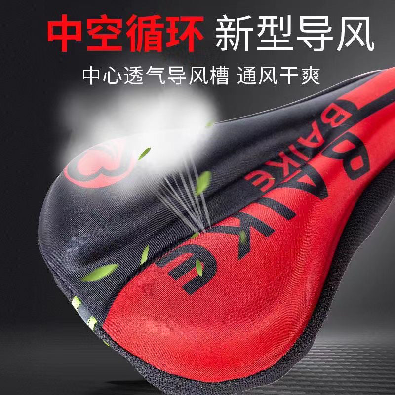 Bicycle Cushion Cover Mountain Bike Thickened Silicone Seat Cushion Road Bike Sponge Seat Cover Comfortable Bicycle Fixture and Fitting