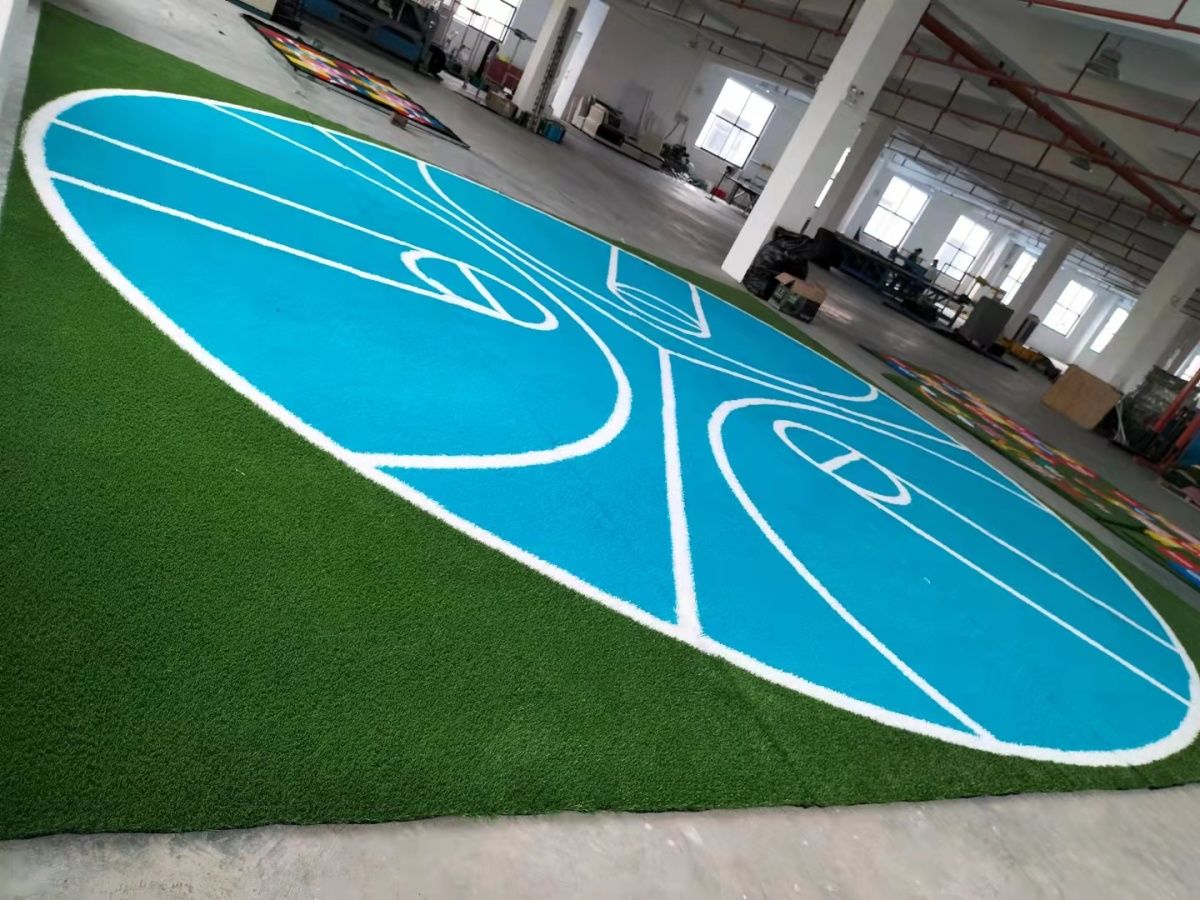 Gym Flooring Artificial Grass for Sled Turf Marked