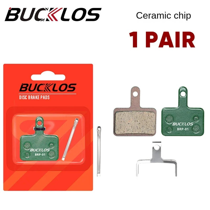 BUCKLOS Mountain Bike Brake Pads Disc Brake MT200 Heat Dissipation Metal Brake Pads Resin Ceramic Brake Pads