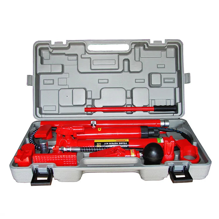 4 /10/20Ton Porta Power Hydraulic Jack Body Frame Repair Kit Auto Shop Tool Heavy Set