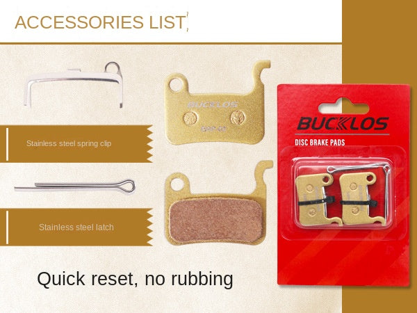 BUCKLOS Mountain Bike Cooling Pads A01S Ceramic Resin Brake Pads M06/M07 Disc Brake Blocks