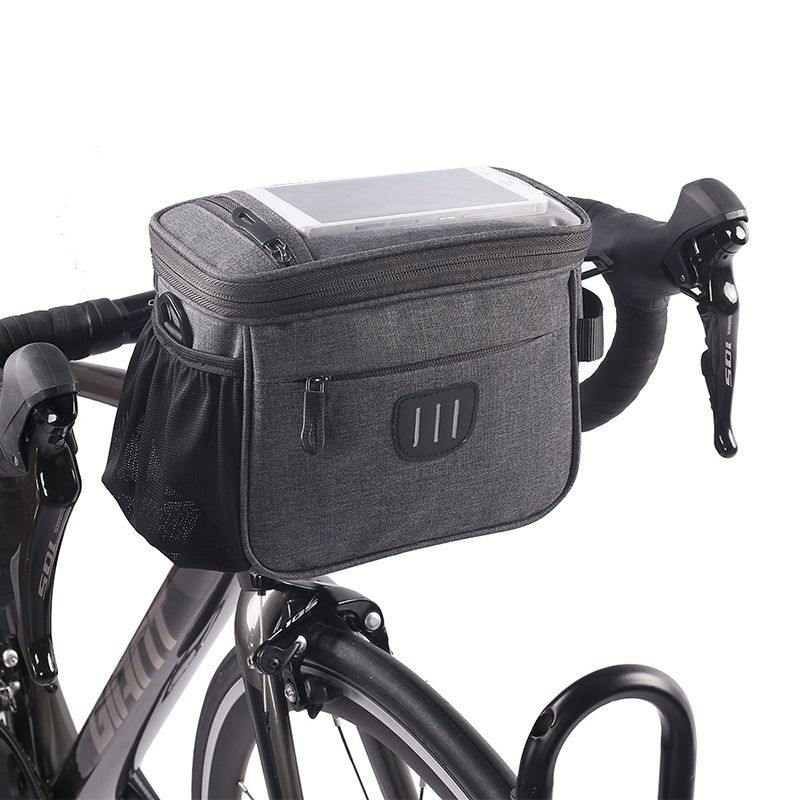 Bicycle Front Handle Bag Mountain Bike Riding Pannier Bag Battery Electric Vehicle Front Storage Bicycle Bags Storage Hanging Bag