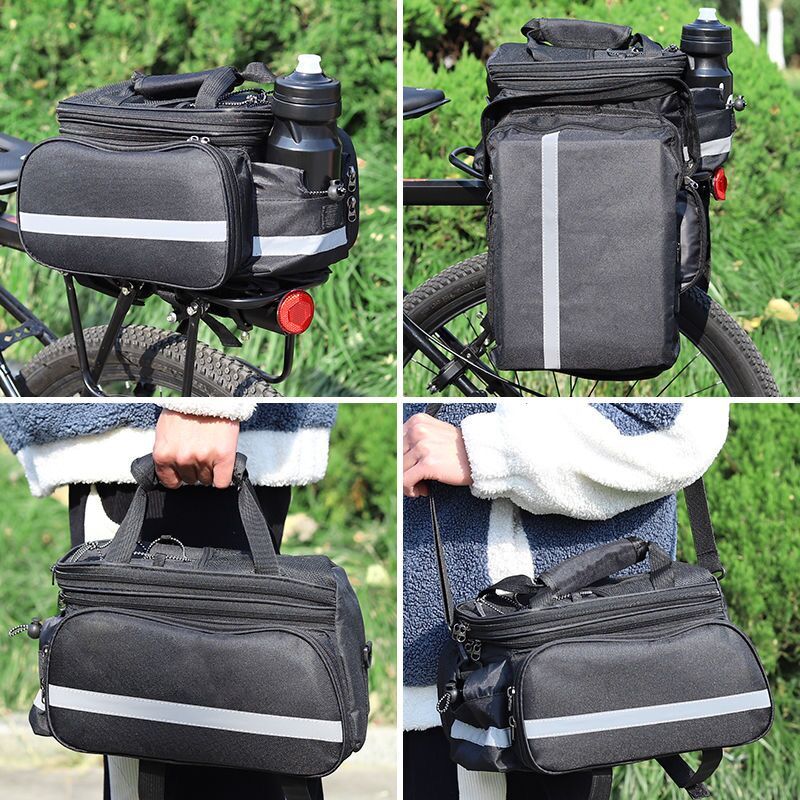 Bicycle Large Capacity Carry Bag Cycling Bag Equipment Rear Rack Bag Mountain Bike Travel Carry Bag Rear Seat Tail Bag Storage Bag