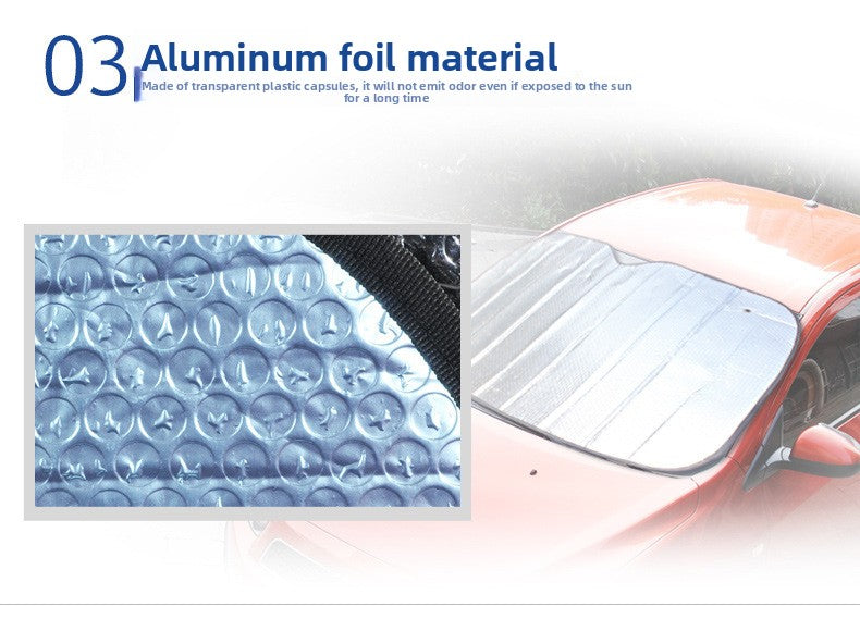 Car Sunshade Car Aluminum Foil Sunshade SUV Sedan Heat Insulation Sun Protection Reflective Wholesale