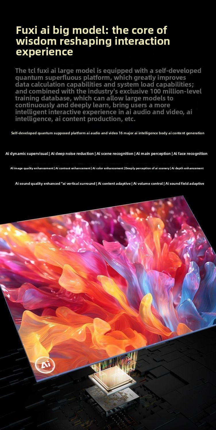 TCL TV 75T6L 75inch QD-Mini LED Full Color Zone Quantum Dot Vivid XDR 1300