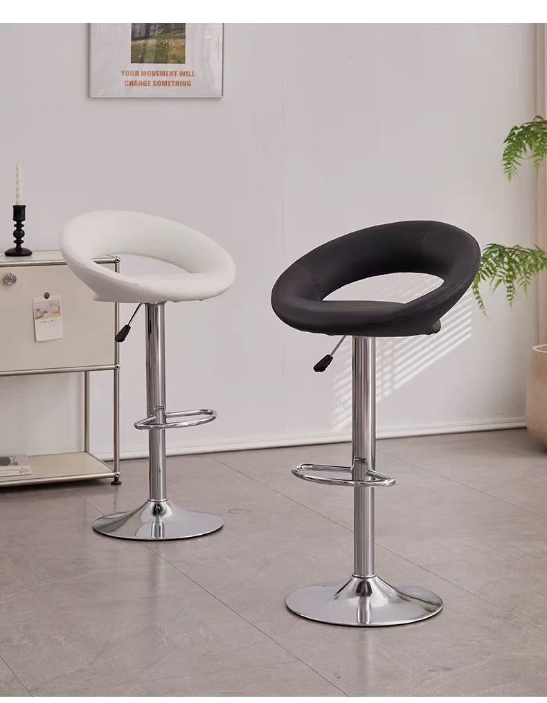 European Style Bar Stool Adjustable Swivel Chair Cashier High Stool Bar Stool Front Desk Bar Chair Backrest Stool Beauty Makeup Chair