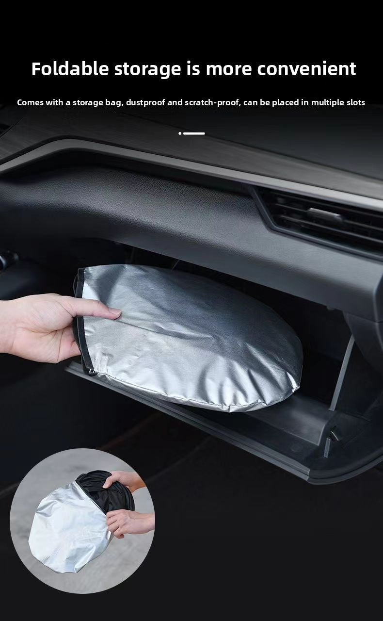 Car Sunshade Umbrella Sun Protection Heat Insulation Silver Coating Anti-Glare Side Window Sunshade Windshield Sunshade Front Shield