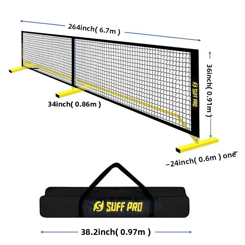 Pickleball Net Outdoor Tennis Net Frame Indoor Portable Mobile Pickleball Net Competition Standard Net