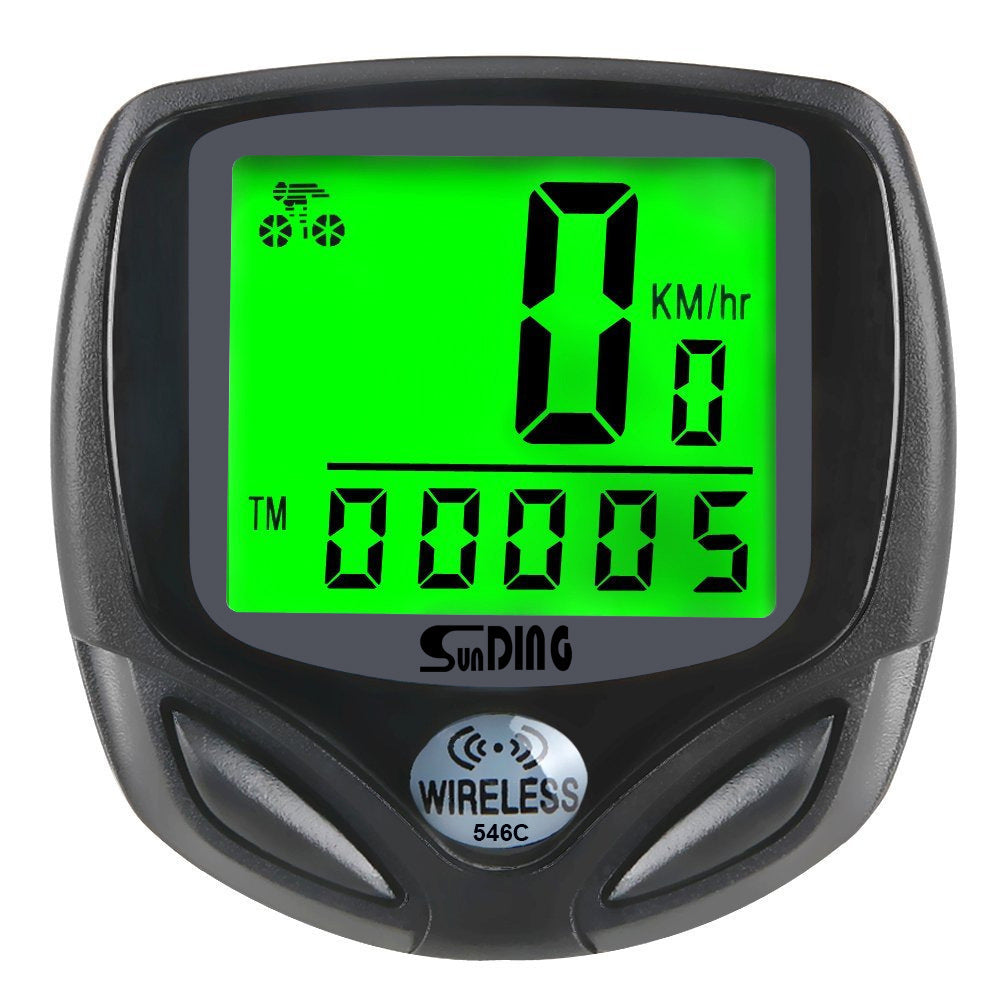 Cross-Border Sunding 548C Bicycle Code Meter Accessories Mountain Bike Code Meter Wireless with Luminous Bicycle Odometer
